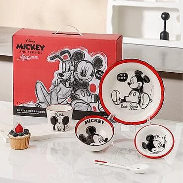 Nahar dəsti, rəng - Qırmızı, Keramika