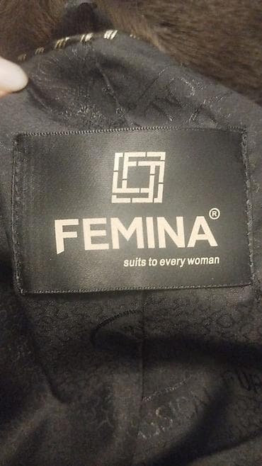 novruz bezeyi: FEMINA brendinin orijinal mink (Mustela vison) kürk palto-su. - Rəng — 2