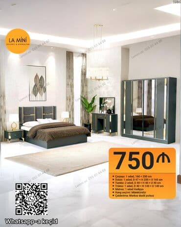 versace yataq desti qiymeti: İkinəfərlik çarpayı — 1