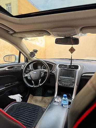 Motonəqliyyat: Ford Fusion (Mondeo) sedan – gümüşü rəng. Xüsusiyyətlər və detallı — 1