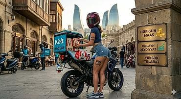 İş: Moto-kuryer tələb olunur, Aylıq ödəniş, 6 ildən artıq təcrübə — 1