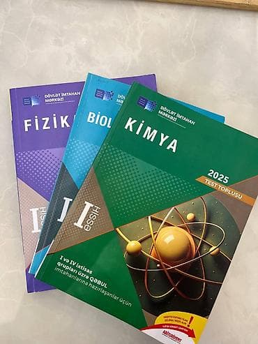 DİM 2025 Test Topluları – Kimya, Biologiya, Fizika (I hissə) Məhsul — 1