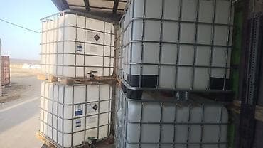 plasdik qaplar: IBC konteynerlər – 1000 litr, plastik çənlər (paletli, qəfəsli) — 3