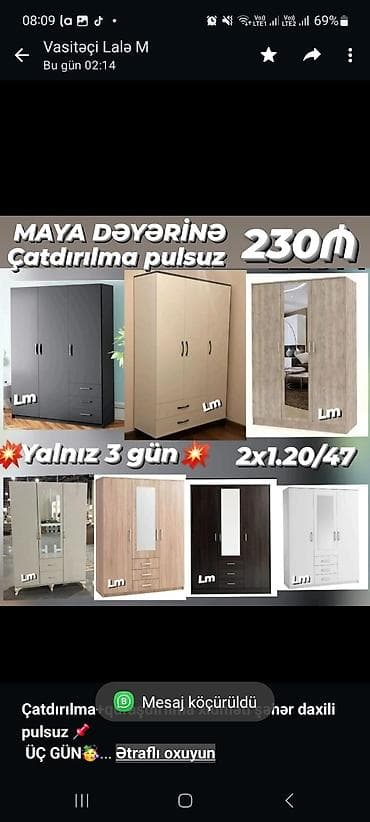 islenmis qapi satiram: *Çatdırılma+quraşdırılma xidməti şəhər daxili pulsuz* 📌 *ÜÇ GÜN🥳* — 1