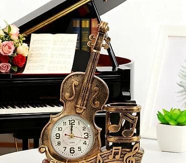 Ручки: • SİFARİŞLƏ GƏTİRİLİR 🛍️ •. Skripka dizaynlı kvars stolüstü — 2