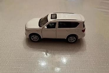 dvd diskler: Ağ rəngli metal oyuncaq SUV model avtomobil - Korpus: metal gövdə — 4