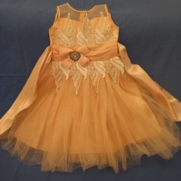 qizlar ucun ketalar: Brend: Mini Diva Ölçü: 6-8 yaş Uşaq üçün şaftalı rəngində zərif — 1