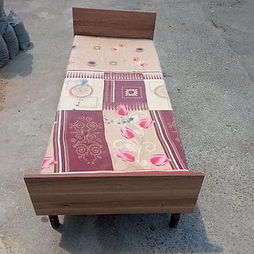 dəmir setka kravat: Təknəfərlik çarpayı, Bazasız, Matras ilə, Siyirməsiz — 1