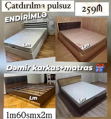 matras doşek: Yeni, İkinəfərlik çarpayı, Matras ilə — 3