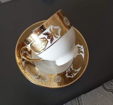 женьшень капсулы для набора веса: Чайный набор, цвет - Золотой, 6 персон — 2