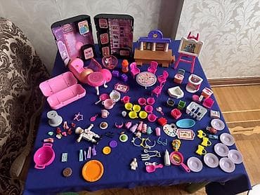 Игровые наборы: Uşaq üçün böyük kolleksiya – miniatür oyuncaq aksesuarları və mebel — 3