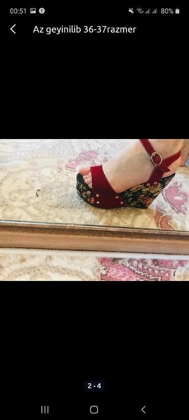 Женская обувь: Yaxşı vəziyyətdədir 36-37razmer — 2