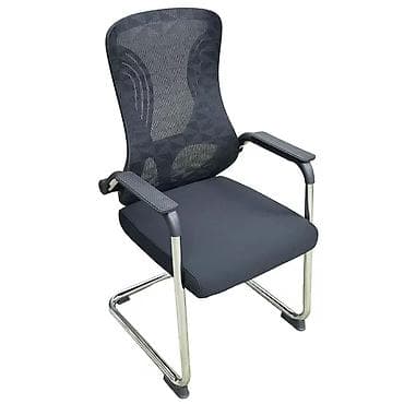 stul üzlüyü: Ofis ziyarətçi kreslosu - Dizayn: S-kəsimli ergonomik bel dayağı ilə — 1