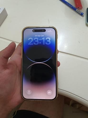 ipad mini 5 irsad: IPhone 14 Pro, 128 GB, Qızılı, Face ID — 1
