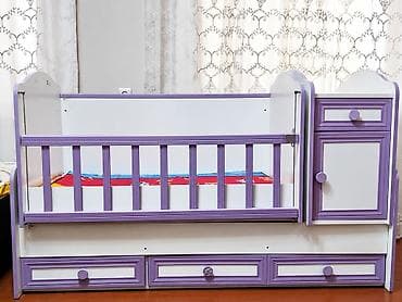 Oğlan və qız üçün, İşlənmiş, Dördbucaq, Beşik, Dəst ilə, Matras ilə, Yellənmə mexanizm ilə