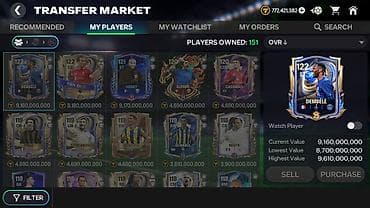 🔥 SATILIR: MÜKƏMMƏL FC MOBILE HESABI – 121 OVR, MİLYARDLIQ HEYƏT VƏ — 3
