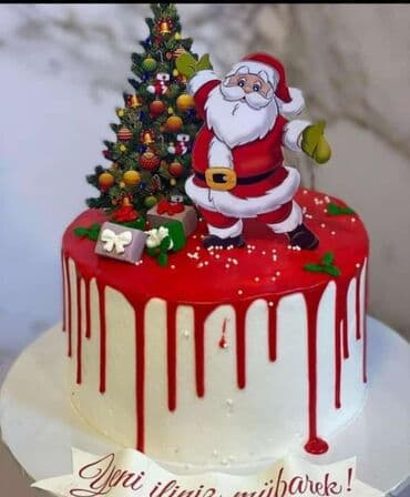 дубайский шоколад: Yeni İl temalı tortlar 🎂 Evdə bişən, yumşaq və qatqısız tortlar — 3