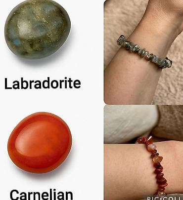 Təbii daşlardan hazırlanmış bilərziklər – çips (qırıntı) forması