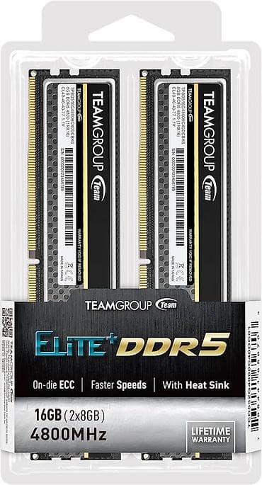 Foto və videokameralar: Operativ yaddaş (RAM) Team Group, 16 GB, > 4000 Mhz, DDR5, PC üçün, Yeni — 3
