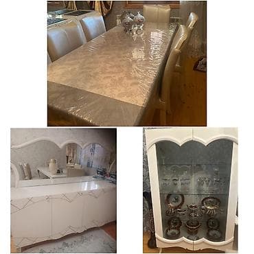 2ci əl stul: Fid2Qonaq dəsti 550azn satılır yaxşı vəziyyətdədir masa açılmır 6 stul — 1