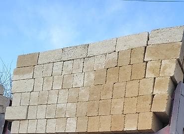 gips blok: Təbii ağ daş (şəbəkə/qala taşı) – tikinti üçün - Material: Yerli — 4