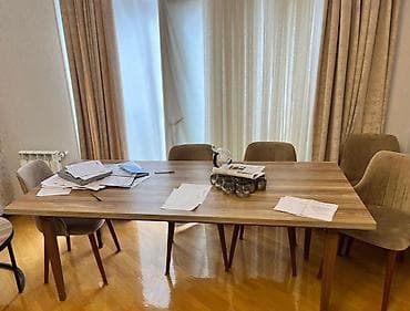 Qonaq otağı üçün, İşlənmiş, Açılmayan, 8 stul