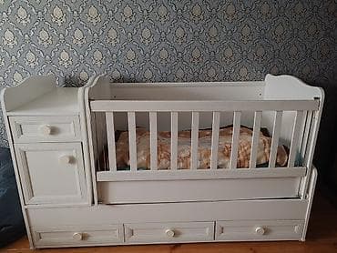 qiz yataqlari: Oğlan və qız üçün, İşlənmiş, Dördbucaq, Beşik, Dəst ilə, Matras ilə, Yellənmə mexanizmsiz — 1