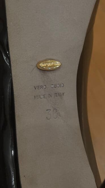 школьные туфли: Туфли, Размер: 38, цвет - Черный, Б/у — 3