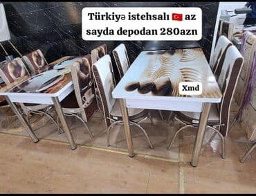 стекло на стол: Для кухни, Новый, Раскладной, Прямоугольный стол, 4 стула — 2