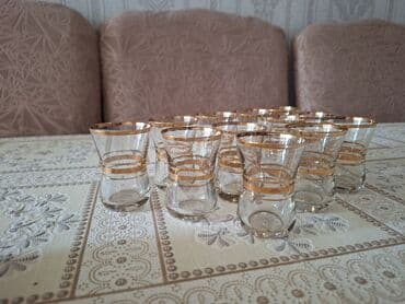 nerj qablar: Rümkalar, rəng - Ağ, Şüşə, 12 ədədli dəst, SSRİ — 3