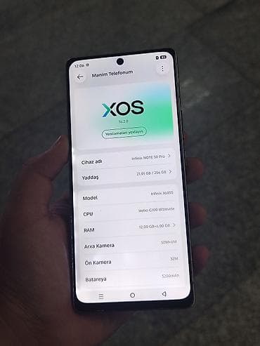 Infinix Note 50 Pro, 256 GB, rəng - Boz, Face ID, Sənədlərlə, Zəmanət — 3