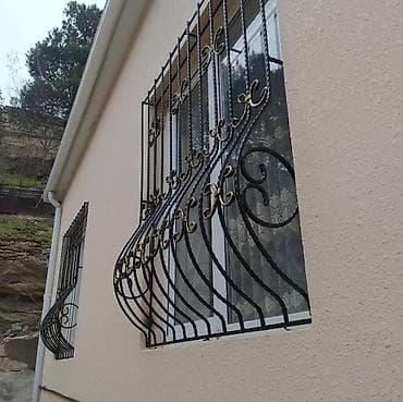 Təmir və tikinti: Dekorativ və təhlükəsizlik üçün metal pəncərə barmaqlıqları - — 2