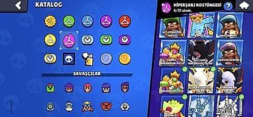 video kart: Brawl Stars hesab məlumatları: ​Nadir skinlər: 103-dən 94-ü ​İfrat — 7