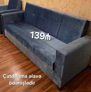 2ci əl divan kreslo: Divan, Yeni, Açılan, Bazalı, Parça, Ödənişli çatdırılma — 19