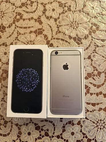 iphone 6 telefonunu al: IPhone 6, 32 GB, Space Gray, Barmaq izi — 6