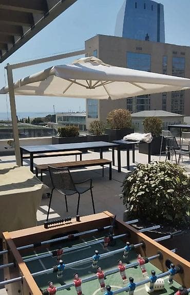 40m Baslayir Balkon, həyət və terraslar üçün böyük ölçülü günəş çətiri