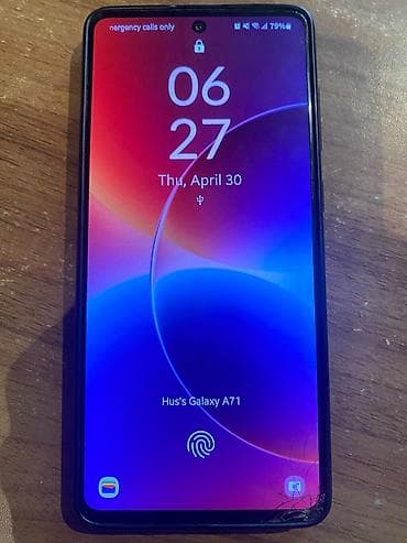 note 12 ekran: Samsung Galaxy A71, 128 GB, rəng - Ağ, Barmaq izi — 3