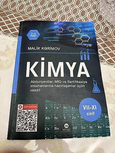 Malik müəllimin kimya kitabı,təptəzədir.8 manat.1 və 4cü qruplar üçün — 1
