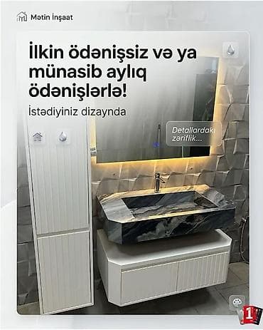 hamamlar: Hamam və vanna otağı üçün aksesuar və mebellər – dizayna uyğun tam — 3