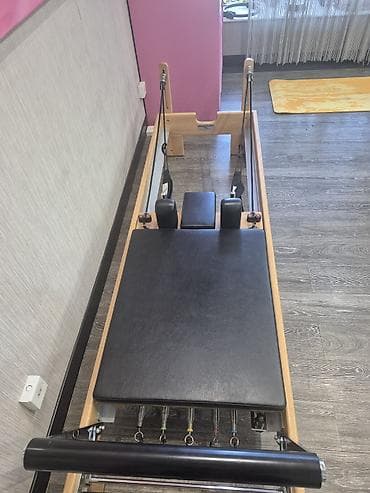 bas gitara: Pilates Reformer trenajoru - Taxta karkaslı, möhkəm konstruksiya - — 1