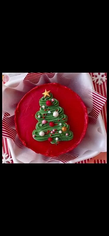 Mürəbbələr: Yeni il mövzusunda tortlar - Bayram dizaynı: şam ağacı, ulduz, bəzək — 1