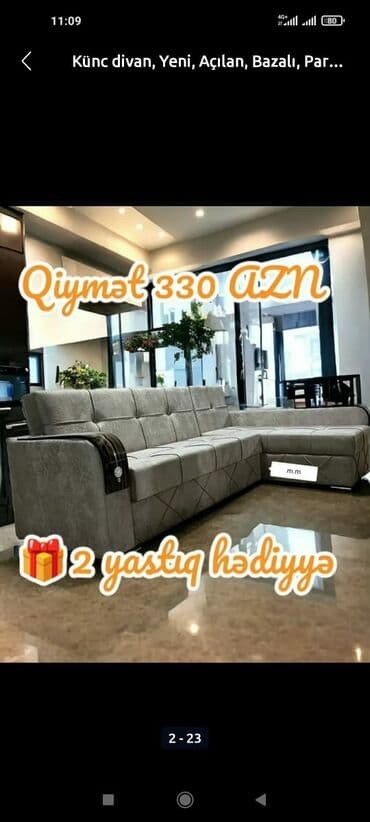kunc divan embawood: Künc divan, Yeni, Açılan, Bazalı, Parça, Şəhərdaxili pulsuz çatdırılma — 7