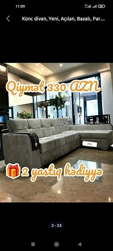 Künc divan, Yeni, Açılan, Bazalı, Parça, Rayonlara çatdırılma lalafo.az -da Künc divan, Yeni, Açılan, Bazalı, Parça, Rayonlara çatdırılma