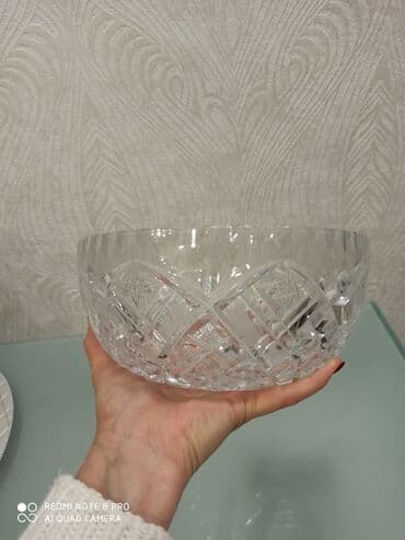 karaca bohemia crystal: Xrustal vaz, meyve ve s. ucun — 2