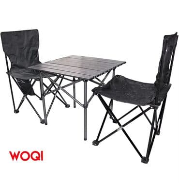 stol stul işlenmiş: Yeni, Dördbucaq masa, 2 stul, Açılan, Stullar ilə, Metal — 2