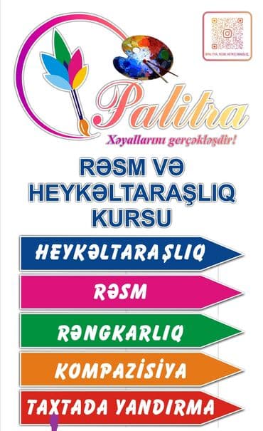 zəfər kursları qiymətləri: PaLiTrA Rəsm və Heykəltaraşlıq kursu. Ünvan: Gəncə; Atatürk pr no — 1
