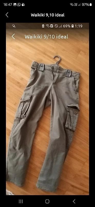 LC Waikiki uşaq şalvarı – 9/10 yaş - Rəng: zeytun-yaşıl - Model: cargo