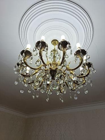 Çılçıraq, 10 və daha çox lampa, Metal