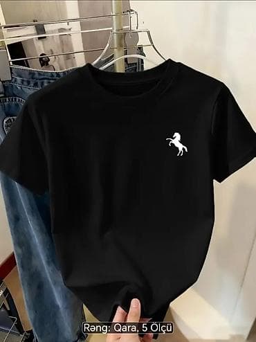 Kişi geyimləri: Unisex qısaqoll T‑şört - Material: yumşaq, nəfəsalan toxuma — 2