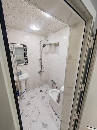 modern evler: 1 otaqlı kiçik həyət evi Dekorativ kərpic üzləmə, dam örtüyü profil — 10